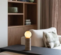 Lampe à poser, Tivoli, sable, Ø12cm, H33cm - It's about Romi