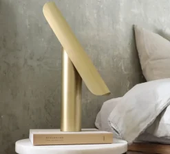 Lampe à poser, t-lamp, laiton brossé, L40cm, H33cm - Frama