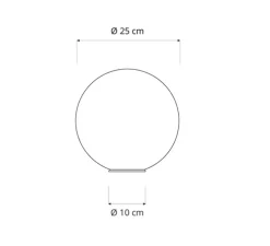 Lampe à poser, T-moon 1, blanc, ø25cm, In-es.artdesign