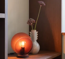 Lampe à poser, Toledo, burgundy, L22cm, H40cm - It's about Romi