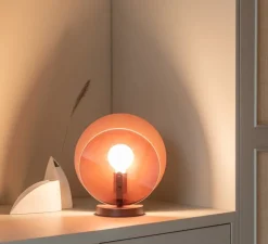 Lampe à poser, Toledo, burgundy, L22cm, H40cm - It's about Romi
