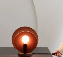 Lampe à poser, Toledo, burgundy, L22cm, H40cm - It's about Romi