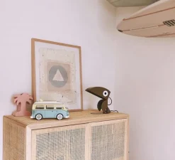 Lampe à poser, Toucan, doré, L21cm, H23cm - Bleu Carmin Design