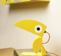 Lampe à poser, Toucan, jaune, L21cm, H23cm - Bleu Carmin Design
