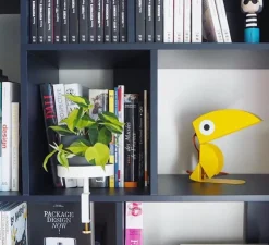 Lampe à poser, Toucan, jaune, L21cm, H23cm - Bleu Carmin Design
