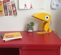 Lampe à poser, Toucan, jaune, L21cm, H23cm - Bleu Carmin Design