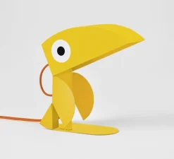 Lampe à poser, Toucan, jaune, L21cm, H23cm - Bleu Carmin Design