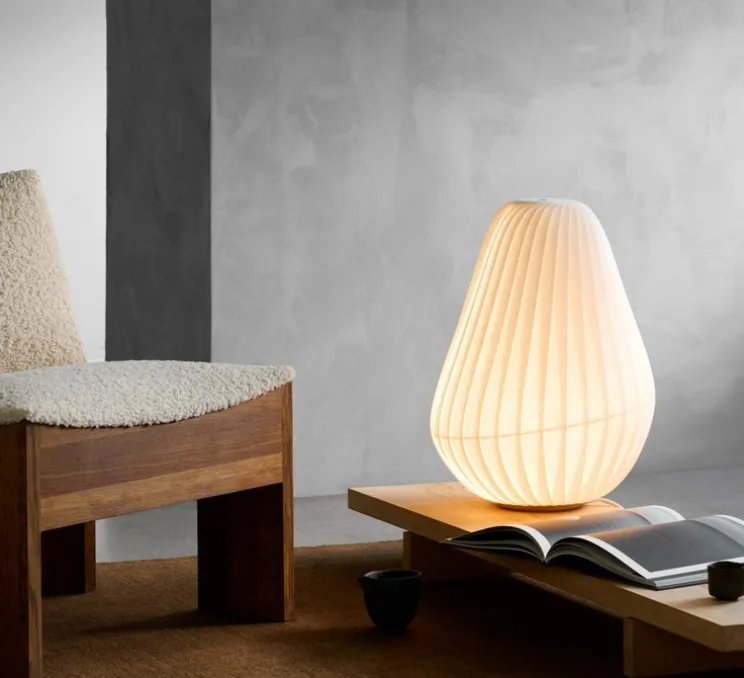 Lampe à poser, TR31, blanc, Ø40cm, H58cm - Tom Rossau