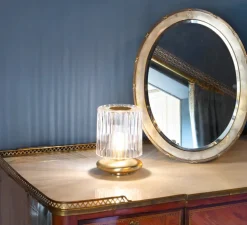 Lampe à poser, Tread LT, cristal transparent, Ø15cm, H20cm - Vistosi