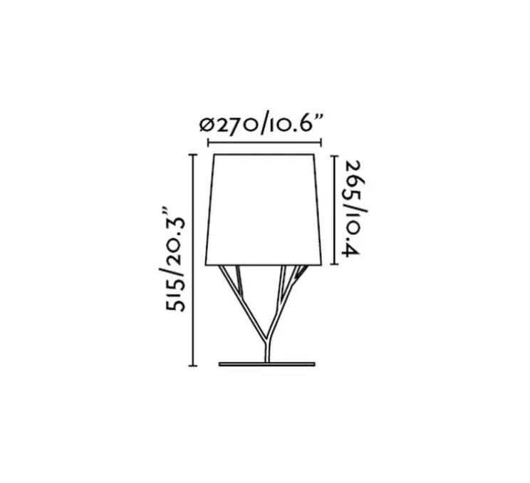 Lampe à poser, Tree, blanc, LED, H51,5cm, Ø23cm - Faro