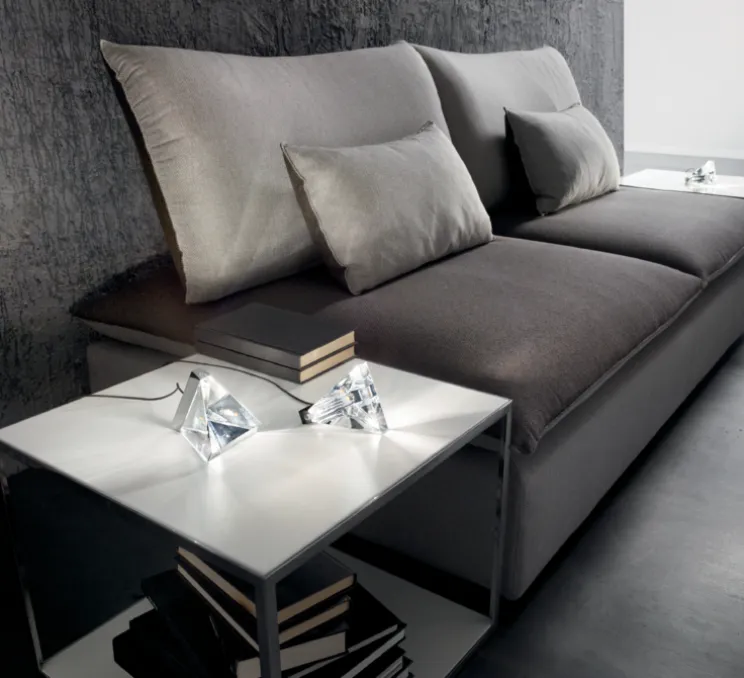 Lampe à poser, Tripla F41, anthracite, LED, L9,8cm, H7,5cm - Fabbian