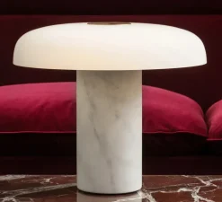 Lampe à poser, Tropico Large, blanc, or glossy, LED, dim, 3000K, 4780 lm, Ø48cm, H39,7cm - Fontana Arte