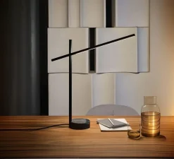 Lampe à poser, Tubs, noir, LED, dim, 3000K, 403 lm, L60,5cm, H61cm - LEDS C4