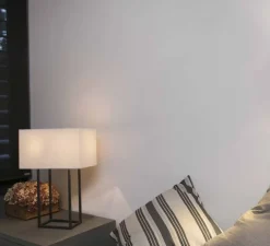 Lampe à poser, Vesper, marron, beige, L40cm, H60cm - Faro