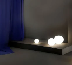 Lampe à poser, Volum 22, blanc brillant, dimmable, Ø22cm, H21cm - Lodes