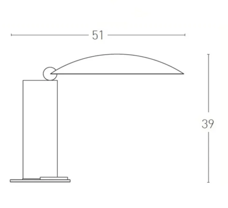 Lampe à poser, Washington, or satiné, LED, dim, 2700k, 900 lm, Ø51cm, H39cm - Lumen Center Italia