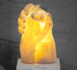 Lampe à poser, With Me, mains, blanc, L21cm, H40,5cm - Seletti