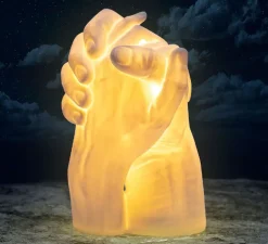 Lampe à poser, With Me, mains, blanc, L21cm, H40,5cm - Seletti