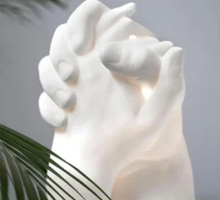 Lampe à poser, With Me, mains, blanc, L21cm, H40,5cm - Seletti