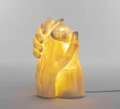 Lampe à poser, With Me, mains, blanc, L21cm, H40,5cm - Seletti