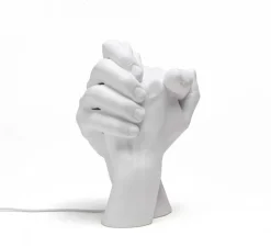 Lampe à poser, With Me, mains, blanc, L21cm, H40,5cm - Seletti