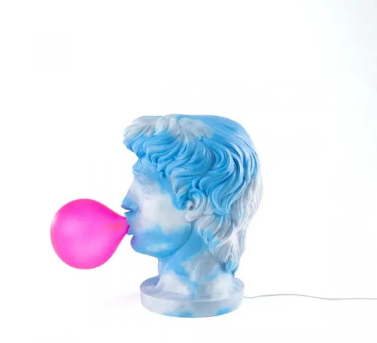 Lampe à poser, Wonder Cloud, bleu et rose, L21cm, H40,5cm - Seletti