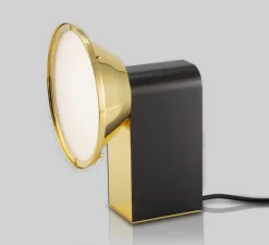 Lampe à poser, Wonder, laiton poli et graphite satiné, LED, dim, 2700k, 1100 lm, L11,2cm, H23cm - CVL