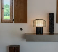 Lampe à poser, Yasuke, noir et vert, LED, dim, 2700-3400K, 1300 lm, L39,5cm, H44,3cm - DCW éditions Paris