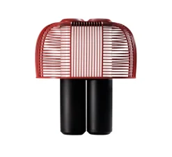 Lampe à poser, Yasuke, noir et rouge, LED, dim, 2700-3400K, 1300 lm, L39,5cm, H44,3cm - DCW éditions Paris
