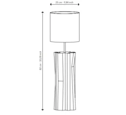 Lampe à poser, Yucca N°3, jaune, Ø25cm, H82cm - Serax