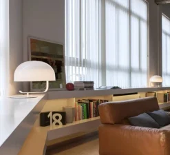 Lampe à poser, Zanuso, blanc, Ø42cm - Oluce