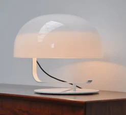 Lampe à poser, Zanuso, blanc, Ø42cm - Oluce