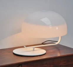 Lampe à poser, Zanuso, blanc, Ø42cm - Oluce
