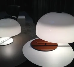 Lampe à poser, Zanuso, blanc, Ø42cm - Oluce