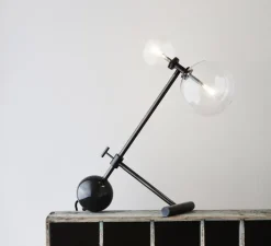 Lampe à poser, Zosia, Gris acier, L40cm, H44cm - Schwung