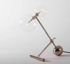 Lampe à poser, Zosia, Nickel poli, L40cm, H44cm - Schwung