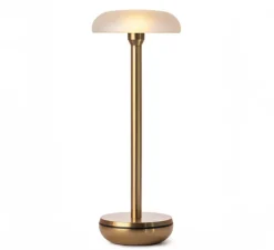 Lampe, Baladeuse, Air, or, abat-jour givré, IP65, Ø10cm, H26cm - Humble
