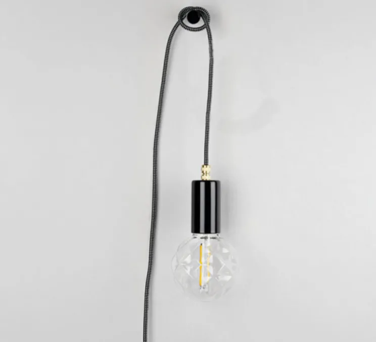 Lampe, Baladeuse, Aladin, noir, L450cm, H4,2cm - Zangra