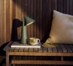 Lampe, Baladeuse, Ami, vert sauge, IP44, LED, dim, 2700K, 30-75-150 lm, Ø9cm, H31,6cm - Frandsen