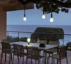 Lampe, Baladeuse, APLÔ, carbone, IP54, 3000 à 6000K, 70lm, Ø11.5cm, H24.5cm - FERMOB