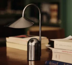 Lampe, Baladeuse, Arum, Acier, IP44, LED, dim, 2700K, 240 lm, Ø7cm, H30cm-Ferm Living