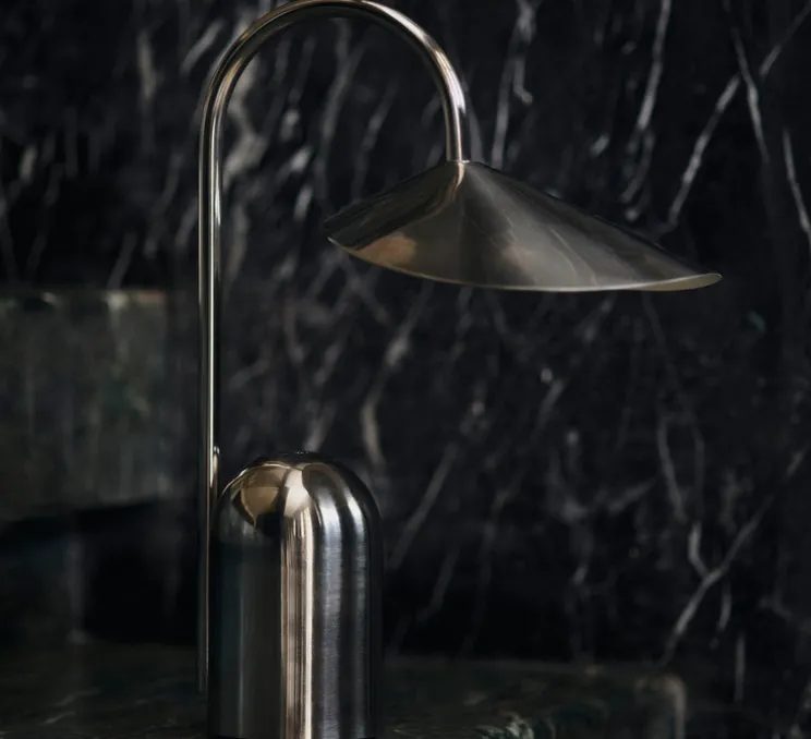 Lampe, Baladeuse, Arum, Acier, IP44, LED, dim, 2700K, 240 lm, Ø7cm, H30cm-Ferm Living