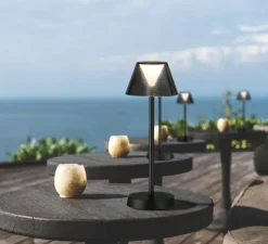 Lampe, Baladeuse, Asahi, noir, IP54, LED, dim, 3000K, 380 lm, Ø12,6cm, H34cm - ACB