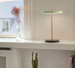 Lampe, baladeuse, Asteria move, vert olive, LED, 3000K, 5-60lm, Ø20cm, H30cm - Umage