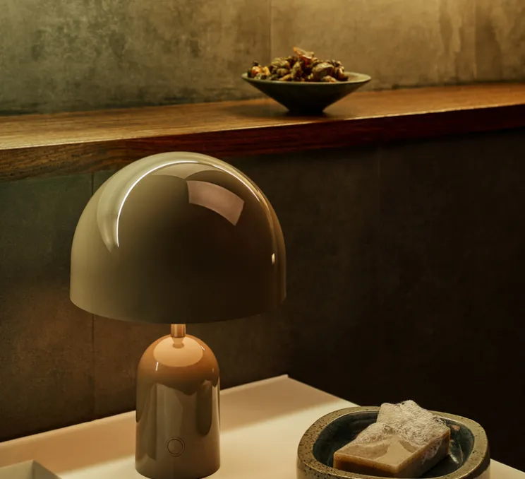 Lampe, Baladeuse, Bell, Taupe, IP44, LED, dim, 3000K, 160 lm, L7,6cm, H28cm - Tom Dixon