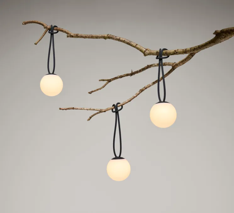 Lampe, Baladeuse, Bolleke Mini La Surprise, noir, IP55, LED, dim, 2700K, 30 lm, Ø12cm, H12cm - Fatboy