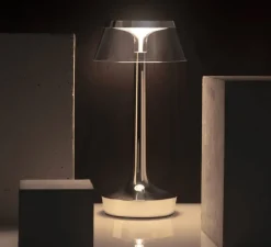 Lampe, Baladeuse, Bon Jour unplugged, chrome, LED, dim, 2200-2700-3000K, 150 lm, Ø13,1cm, H27cm - Flos