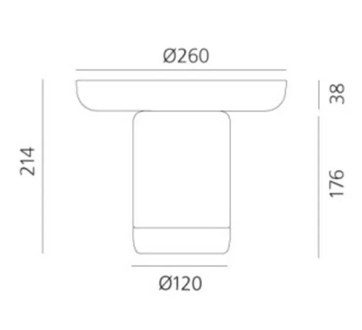 Lampe, Baladeuse, Bonta + plate, blanc, assiette topaz, LED, dim, 2700K, 242 lm, Ø26cm, H21,4cm - Artemide