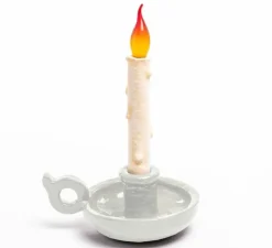 Lampe, Baladeuse, Bougie Blow Grimm, blanc, L28cm, H31cm - Seletti
