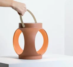 Lampe, Baladeuse, Candela, terracotta, IP66, LED, dim, 3000K, 172 lm, L23,2cm, H32,4cm - Faro